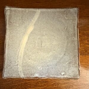 “Earthborn” Handmade and Signed Ceramic Dinner or Serving Plate